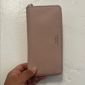 Kate Spade Blush Pink Zip-Around Wallet